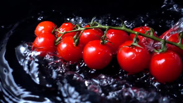 The Falling Cherry Tomatoes in Water alt