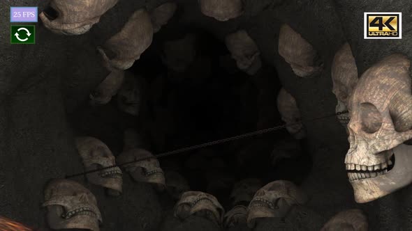 Halloween Mystery Skull Cave A3 4K