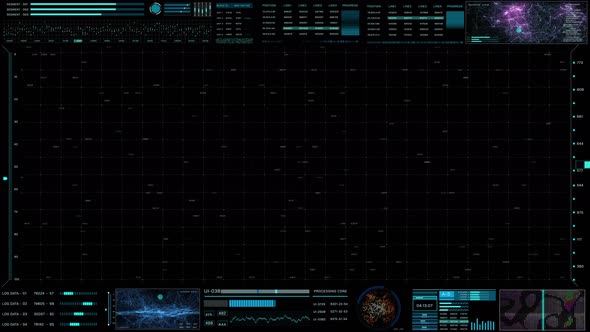 Binary Encoder Futuristic Scifi Data On UI Grid Template Background alt