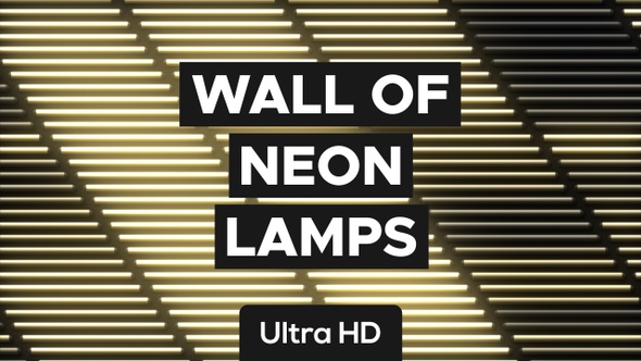 Wall Of Neon Lamps
