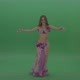Beautiful Belly Dancer In Pink Clothing Display Amazing Dance Moves Over Chromakey Background - VideoHive Item for Sale