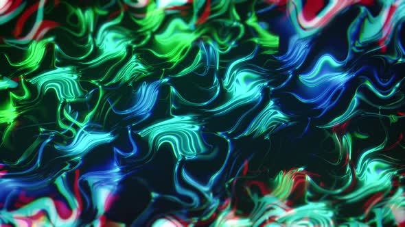 Beautiful aqua, purple, blue and green smoke holographic background liquid animated