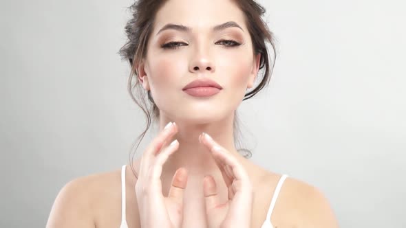 Gorgeous Lady with Light Makeup alt