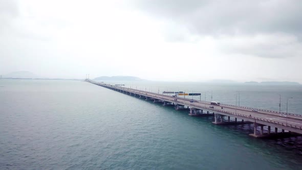 Penang Bridge Drone Shot 