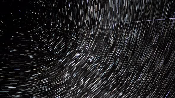 Moving Stars in Night Sky by sergeyxsp | VideoHive