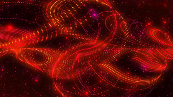 Abstract Colorful Glowing Particle Motion Background Motion Graphics Animated