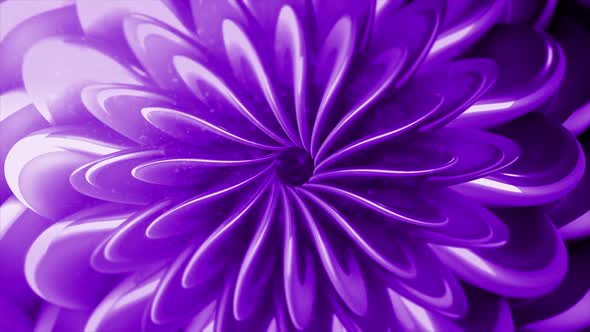 Beautiful animated flower moves changing its shape alt