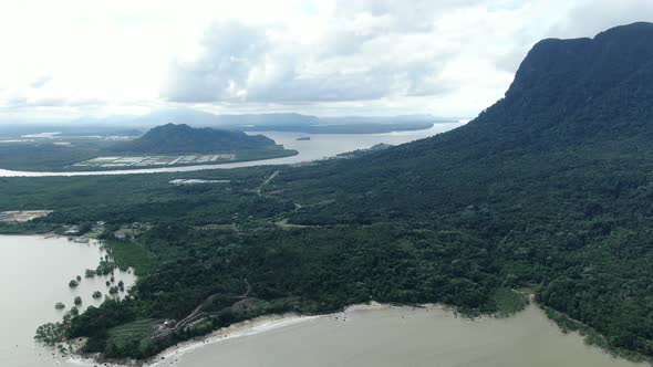 The Beaches at the most southern part of Borneo Island alt