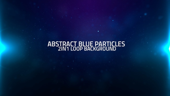 Abstract Blue Particles 2in1 Loop Background