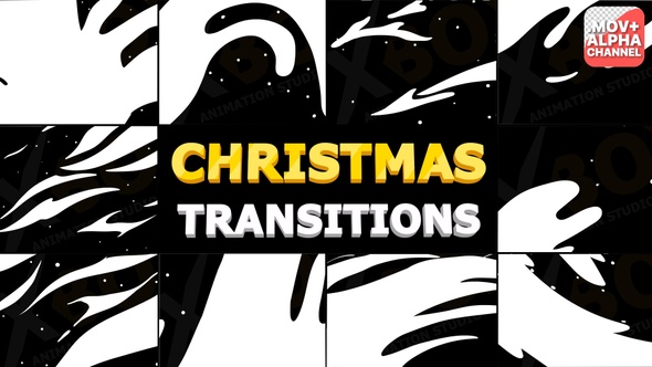 Christmas Winter Transitions | Motion Graphics