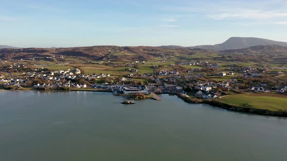 Aerial View of Dunfanaghy in County Donegal  Ireland alt