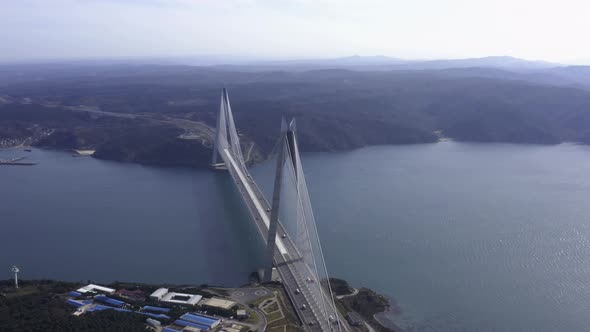 Istanbul Yavuz Sultan Selim Bridge Aerial View alt