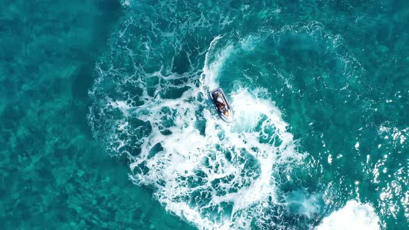 Fly Boarding and Sea Riding in a Sunny Summer Day, Zakynthos, Greece