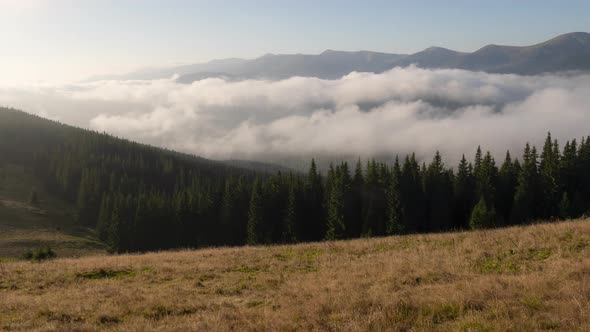 Timelapse of the Carpathian Mountains with a View of the Entire Montenegrin Ridge alt
