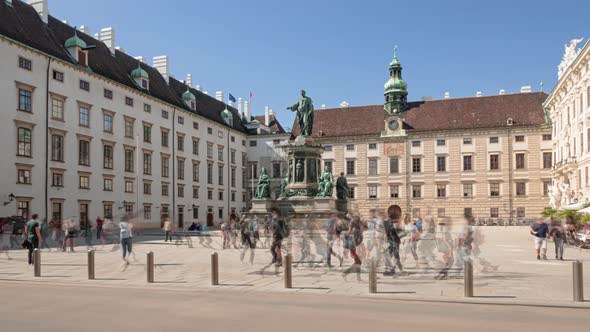 Hyperlapse of Hofburg, Vienna alt