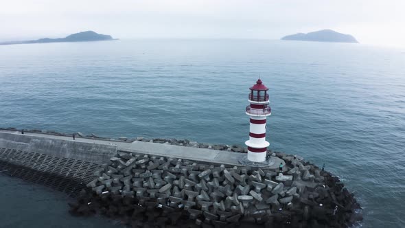 Lighthouse, flying around a lighthouse dynamically alt