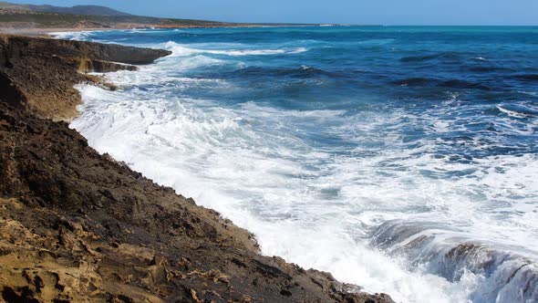 Extreme Wave Crushing Coast Large Ocean Beautiful Wave Awesome Power of Waves Breaking Over alt