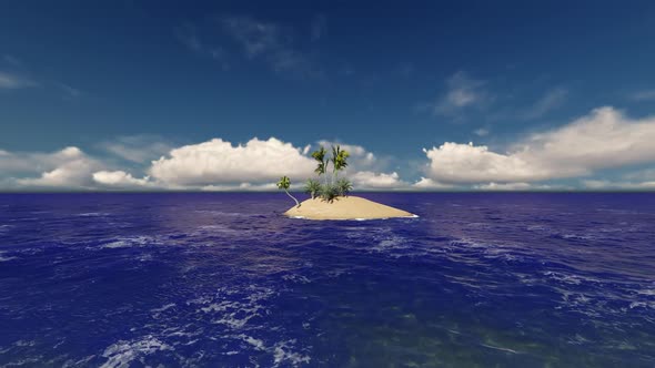Palm Island Clouds Time Lapse