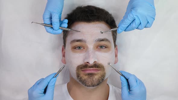 Concept of Male Face Therapy