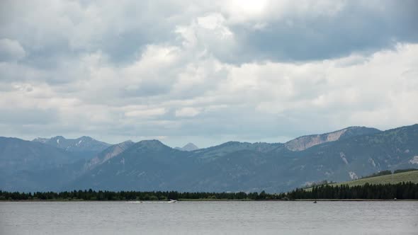 Time lapse over Hebgen Lake alt