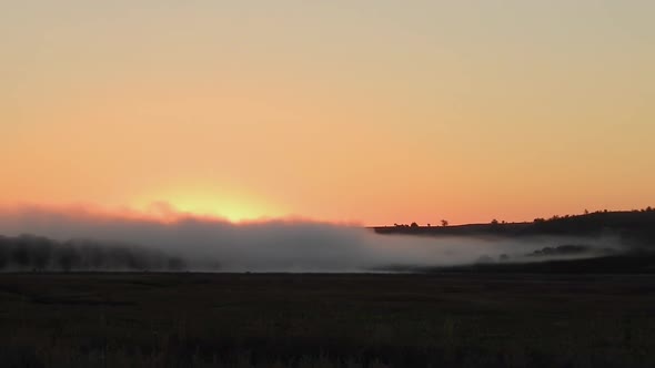 Sunrise From the Fog Timelapse alt