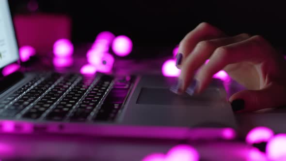 Christmas Laptop Typing alt