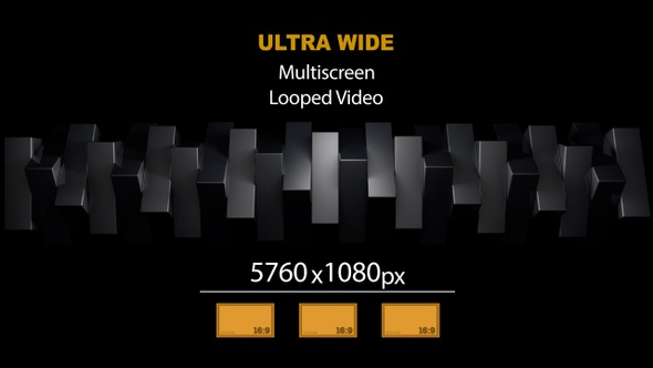 UltraWide HD Cubes Rotation 03