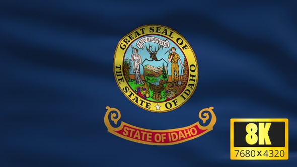 8K Idaho State Flag Background alt