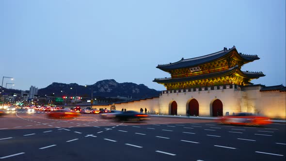 Beautiful gyeongbokgung palace in Seoul South Korea alt