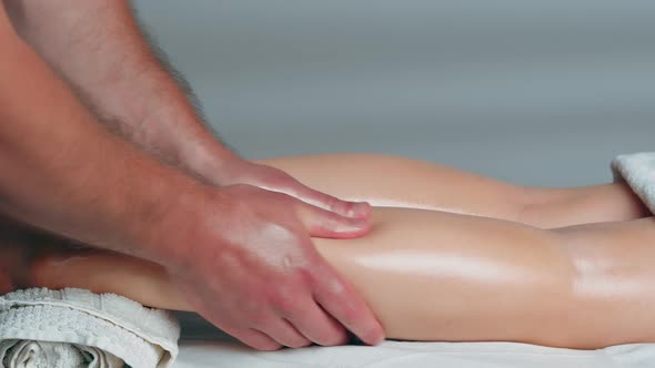 Foot Massage in Spa Salon