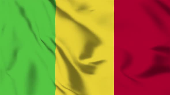 4K Mali Flag - Loopable