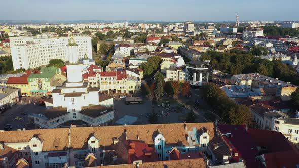 The Center of Historic European City Ivano-Frankivsk