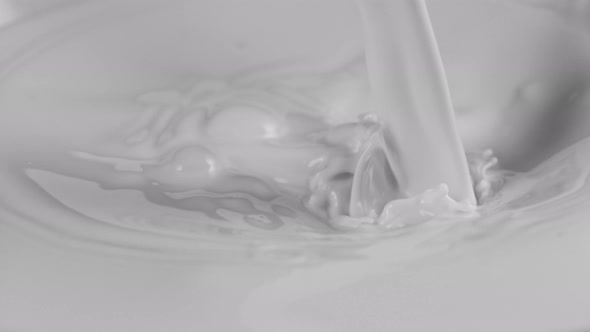 Pouring Fresh Milk in Super Slow Motion, Shooted with High Speed Cinema Camera at 1000Fps . alt