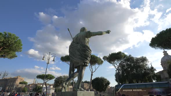Trajan's statue in Rome