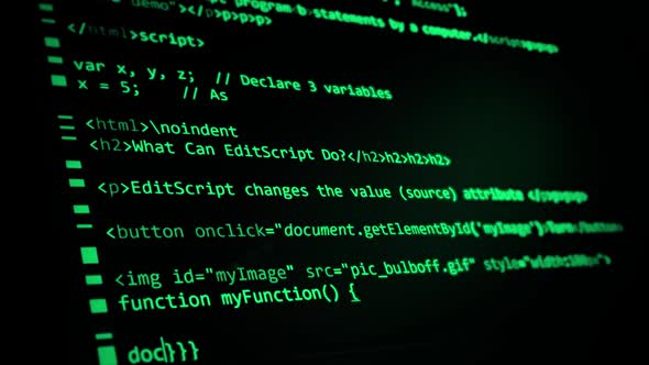 Computer Code Programming Screen