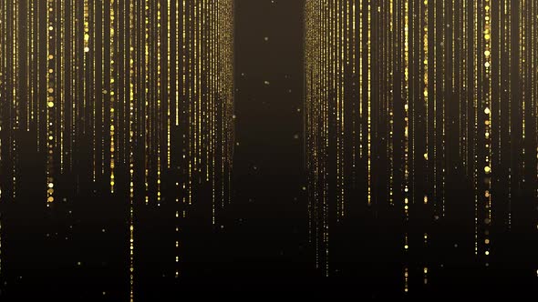 Golden Particle Curtain