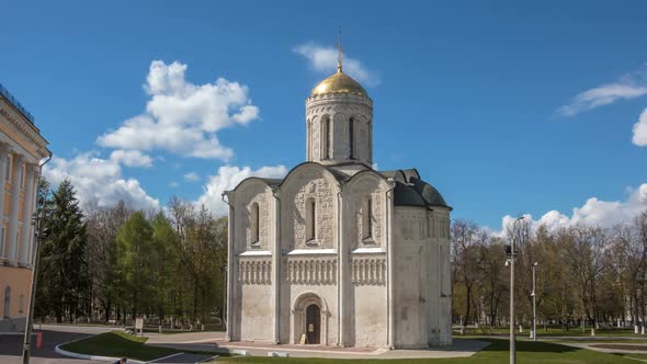 Dmitrievsky Cathedral. Vladimir. Built in 12th century. Golden Ring. Russia