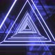 Blue Neon Triangle Tunnel VJ Loop - VideoHive Item for Sale
