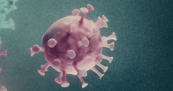 COVID19 Pandemic Microscope Virus Molecule Macro Closeup alt