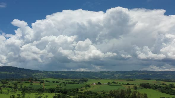 Farming landscape at countryside rural scenery. alt