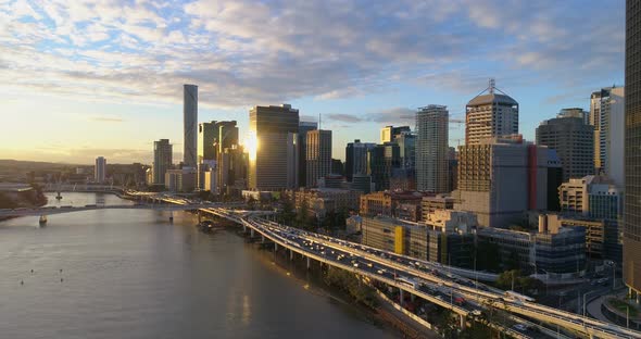 Brisbane CBD Sunset alt