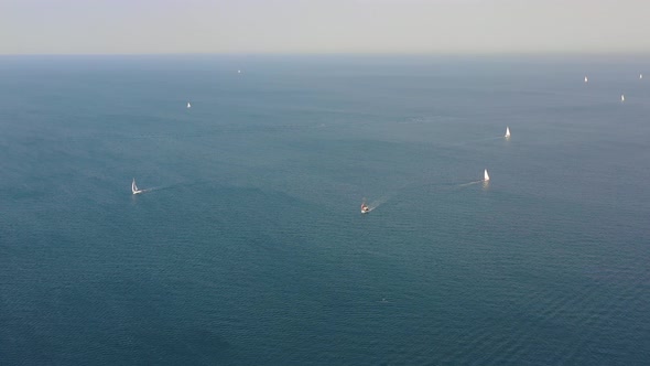 Yacht Sailing In The Sea 3
