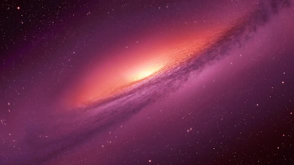 Giant deep space alien spiral galaxy