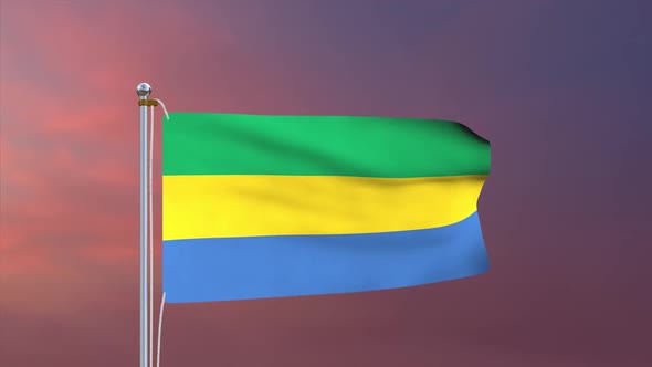 Gabon Flag alt