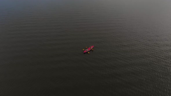 Lonely Kayak on the Lake