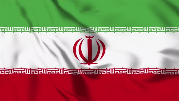 4K Iran Flag - Loopable