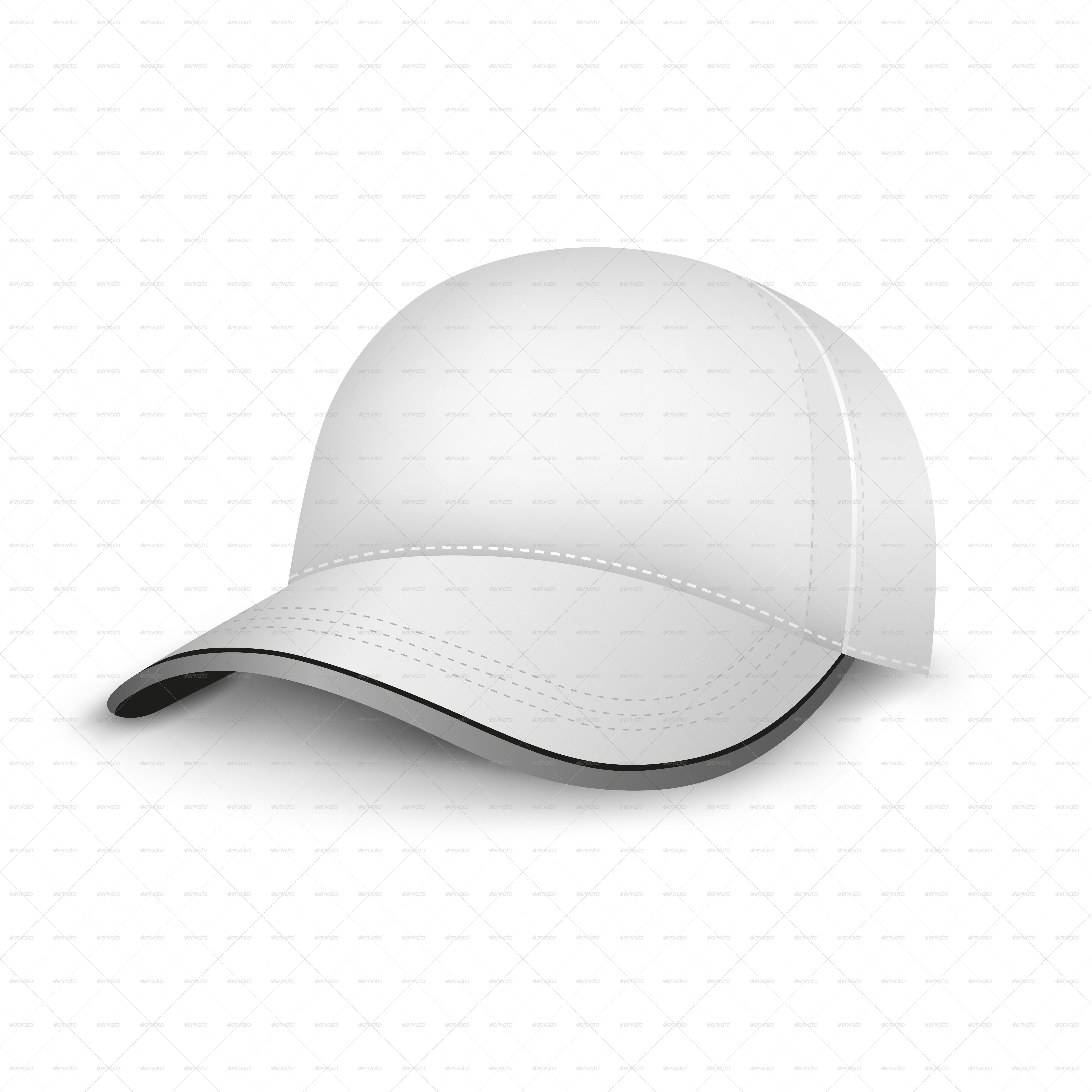 Clipart of a Multi-colored Big Summer Cap for Men/women Set Isolated on  White Background, Vector or Color Illustration Stock Vector - Illustration  of vector, colored: 160161895