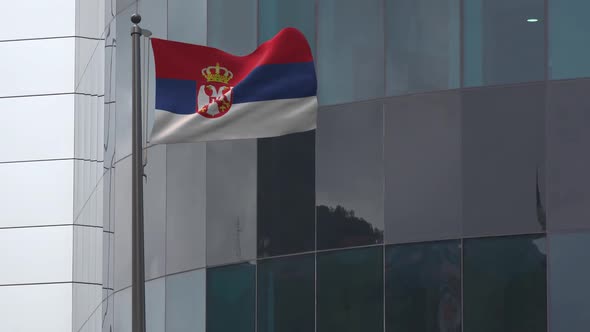 Serbia Flag Background 2K