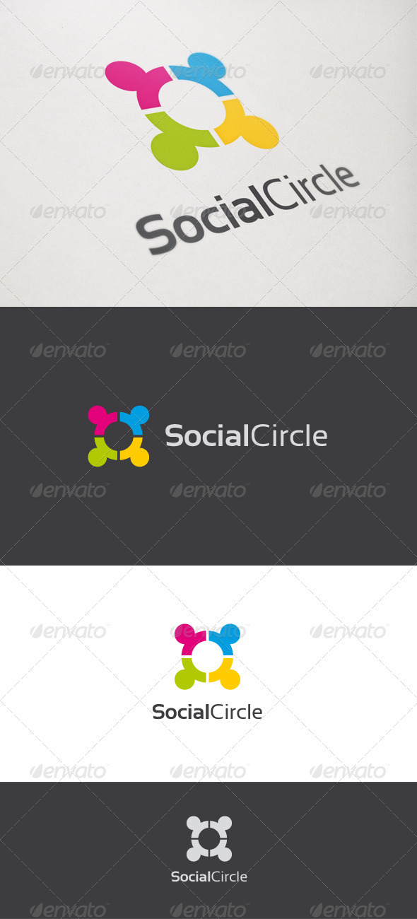 Social Circle - Humans Logo Templates