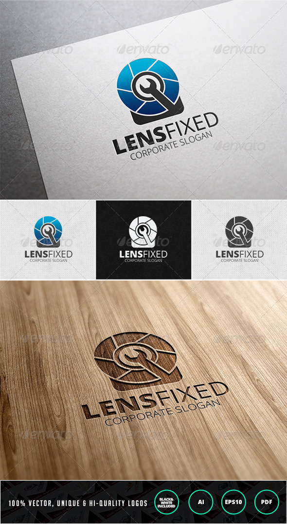 Lens Fixed Logo Template - Objects Logo Templates
